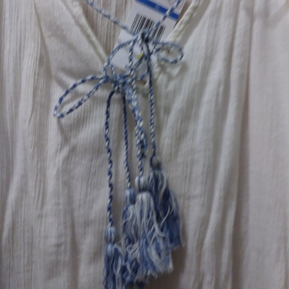 Boho Embroidered Peasant Top by Vintage America XL - Picture 6 of 8